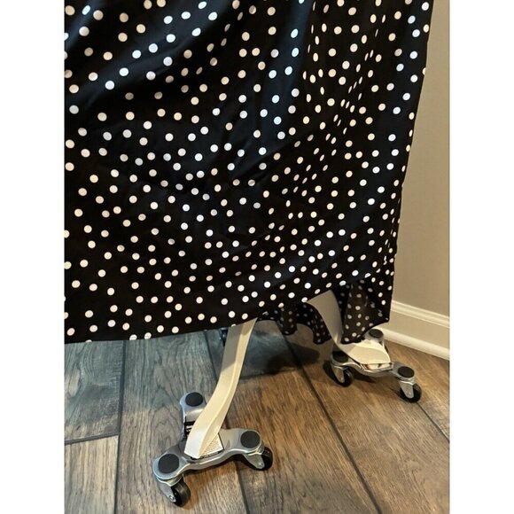 Saks Fifth Avenue Black And White Handkerchief Fairy Flowy Maxi Dress Small - Picture 5 of 8